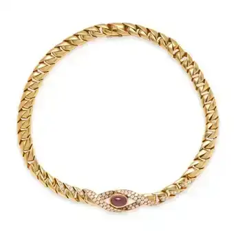 Cartier: An 18K Gold, Ruby, and Diamond Necklace, France