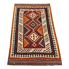 Antique Persian Qashqai Kilim