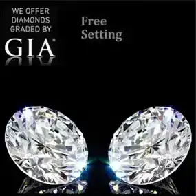 10.30 ct Round cut<br>Type2A GIA Graded Diamond Pair