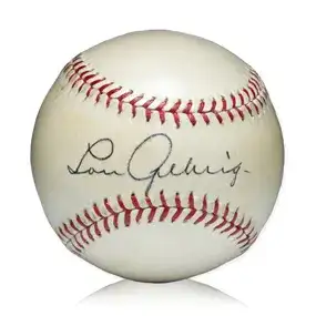 Lou Gehrig Signed OAL William Harridge Reach Baseball Signed on the Sweet Spot