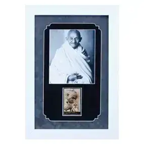 Historically Significant Mahatma Gandhi Signed Vintage Photocard