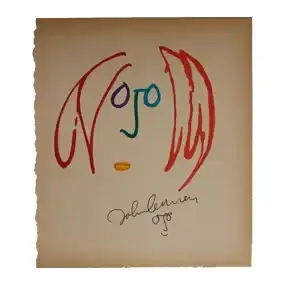 John Lennon Signed Self Portrait