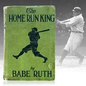 Babe Ruth Signed<br>'The Homerun King' Book