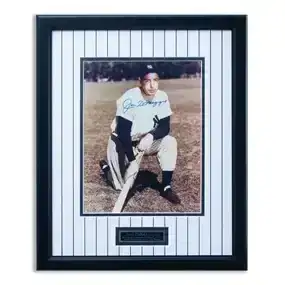 Framed Exclusive Joe DiMaggio Signed 11x14 Color Photograph The Lipeles Collection