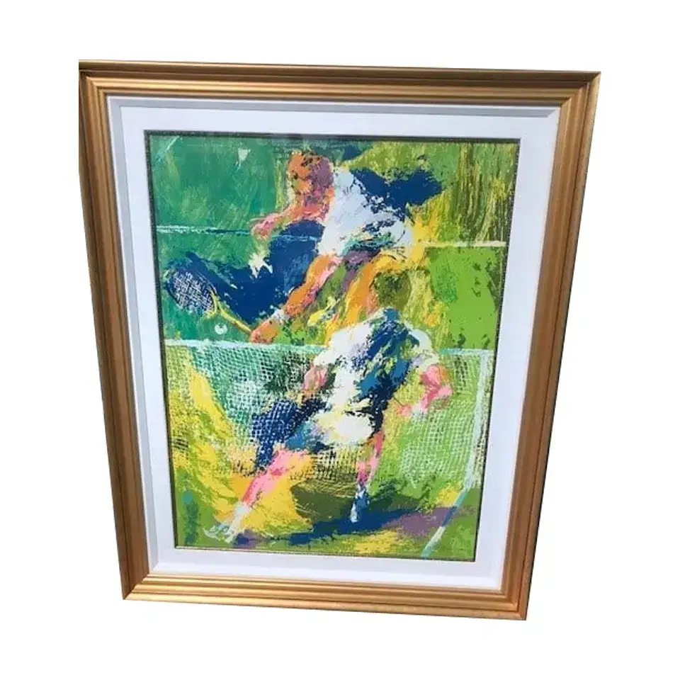 Match Point by LeRoy Neiman Hand signed by LeRoy Neiman