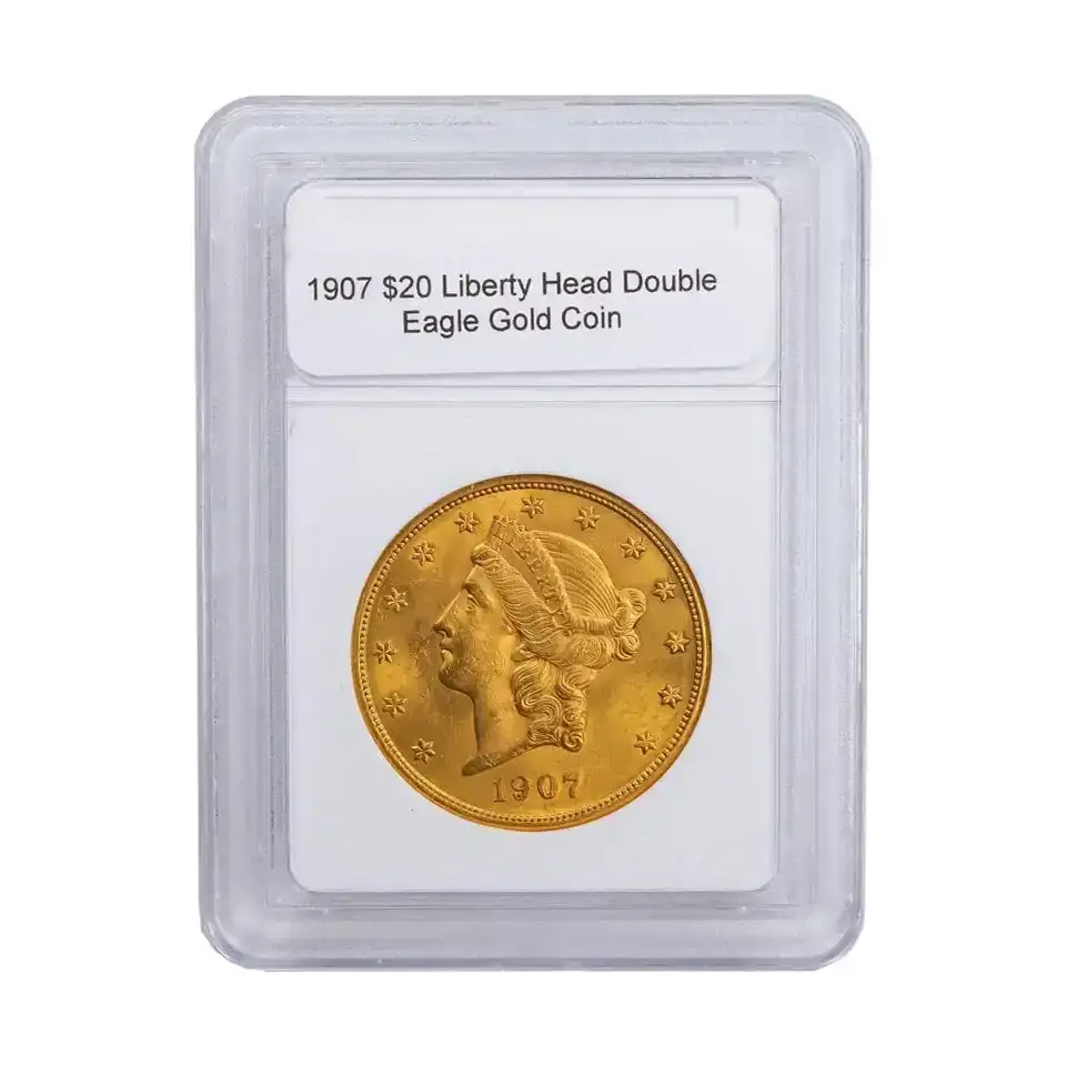 1907 \\$20 Liberty Head Double Eagle Gold Coin