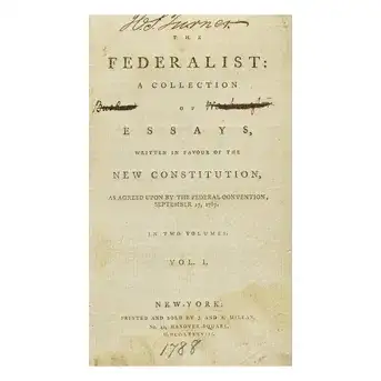 [Americana] [Washington, Bushrod] (Hamilton, Alexander, and James Madison, and John Jay). The Federalist: A Collection of Essays