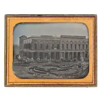 Whole plate daguerreotype of San Francisco, California.