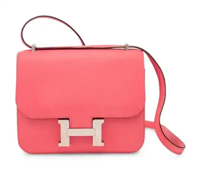 Hermès Mini Constance 18 in Rose Azalee Swift Leather