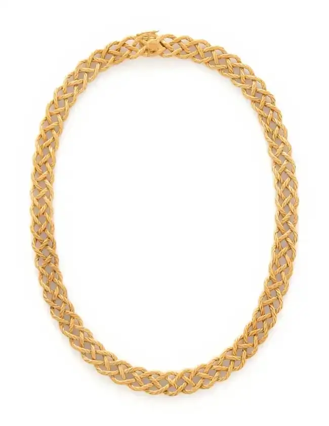 Buccellati, Yellow Gold 'Crepe de Chine' Necklace