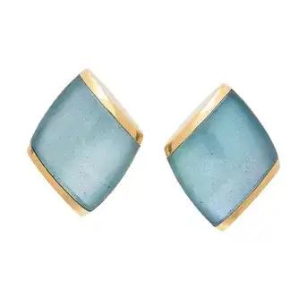 Vhernier, Aquamarine and Mother-of-Pearl Doublet 'Plateau' Clip Earrings