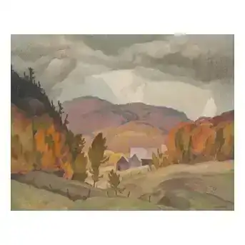 Alfred Joseph Casson (Canadian, 1895-1984) Farm on Kilmer Road (Quebec)