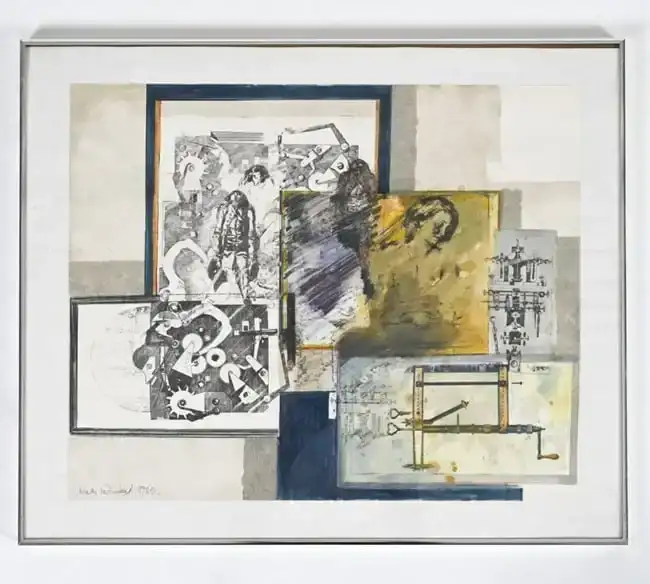 NIELS WINKEL, DANISH (1939-2018) MIXED MEDIA