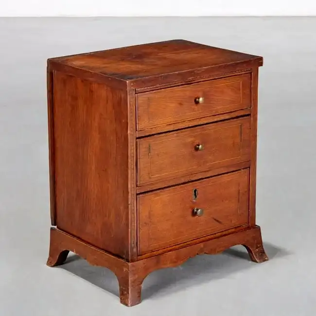 American Federal miniature chest of drawers