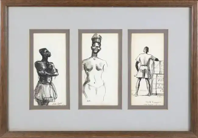 Peter Hurd Three Pen & Ink Drawings 