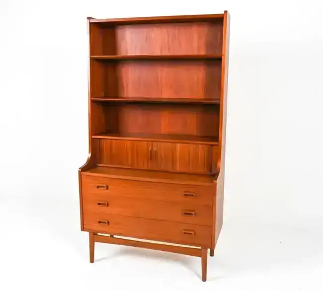 JOHANNES SORTH FOR NEXO TEAK SECRETARY BOOKCASE