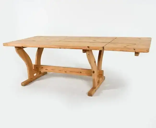 MANNER OF RAINER DAUMILLER PINE DINING TABLE