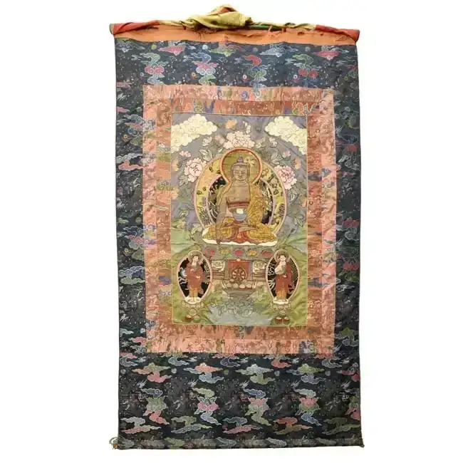 Antique Tibetan Thangka Tapestry