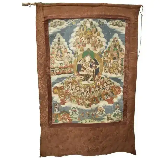 Antique Tibetan Thangka Tapestry