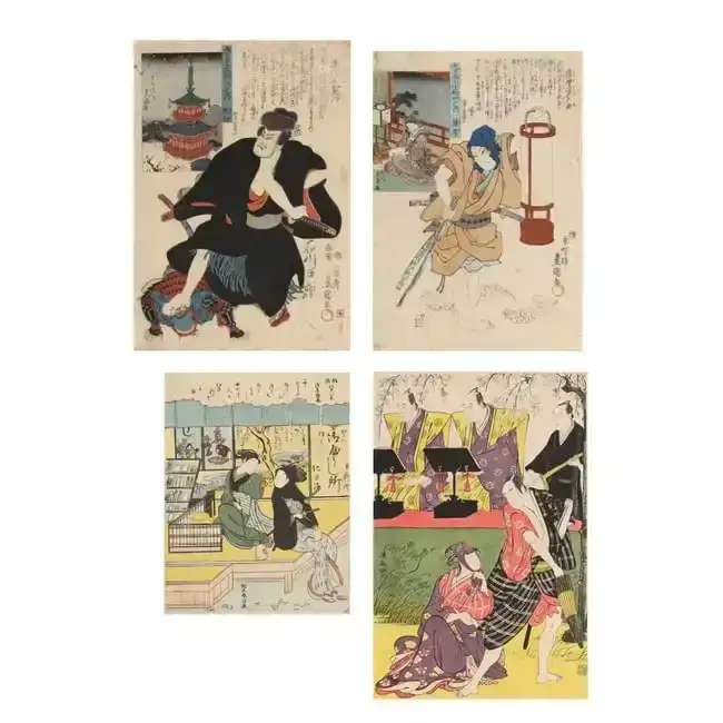 A Group of Japanese Woodblock Prints