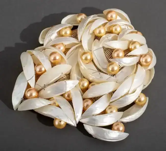 Faux Pearl Fascinator, ca. 1940