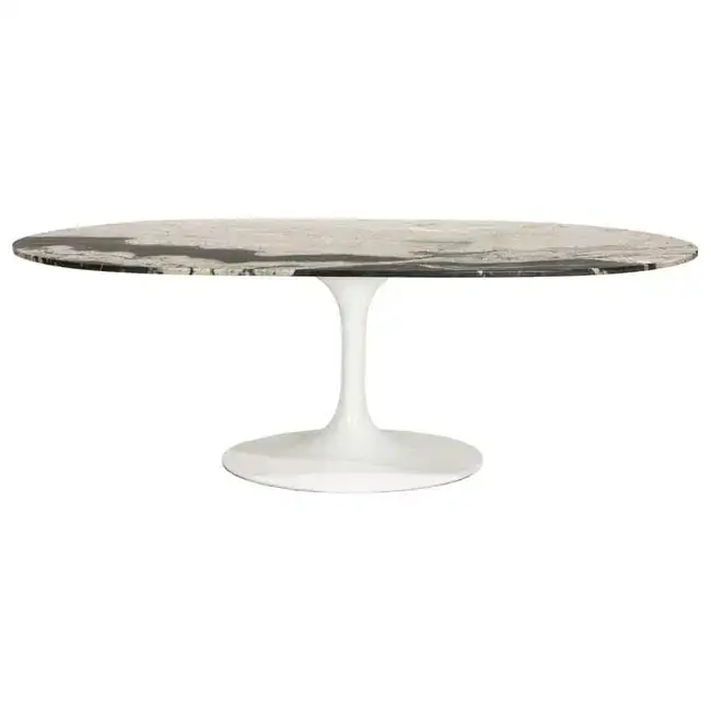 A Contemporary Saarinen style tulip dining table