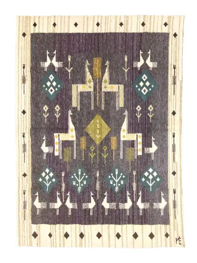 DANISH HANDWOVEN TAPESTRY RUG