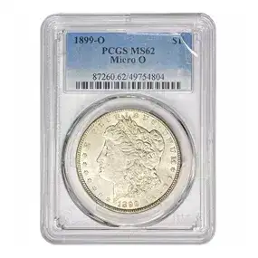 1899-O Morgan Silver Dollar PCGS MS62<br>Micro O