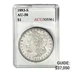 1893-S Morgan Silver Dollar ACG AU50