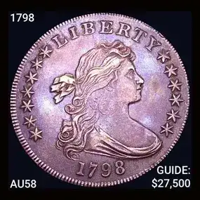 1798 Draped Bust Dollar Choice AU