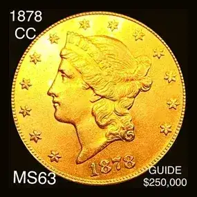 1878-CC \\$20 Gold Double Eagle Choice BU