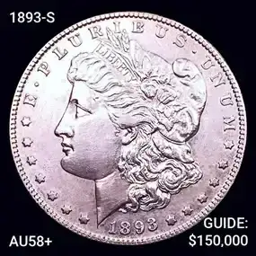 1893-S Morgan Silver Dollar Choice AU+