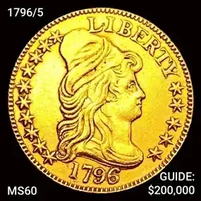 1796/5 \\$5 Gold Half Eagle Uncirculated