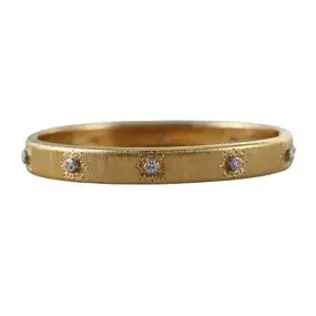 Buccellati 18k Gold Diamond Bangle Bracelet