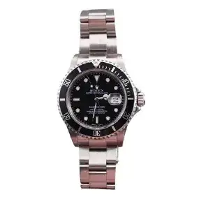 Rolex Submariner Black Bezel Steel Men's Watch