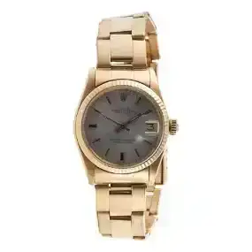 Rolex Datejust 1970s Midsize 14k Gold Watch 6827