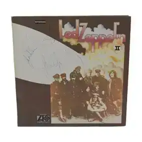 Led Zeppelin autographed album cover