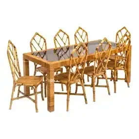 Vivai del Sud,<br>A Table and eight chairs<br>Prod. Vivai del Sud,<br>1970 ca.