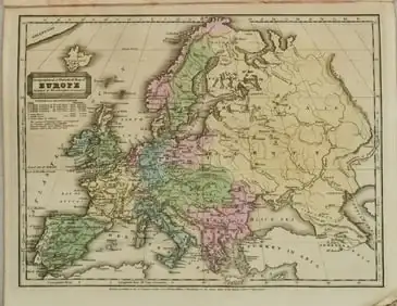 1831 Woodbridge Map of Europe -- Geographical & Statistical Map of Europe