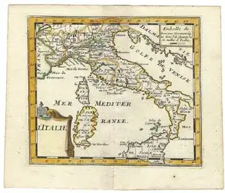 1692 Peeters Map of Italy - L'Italie