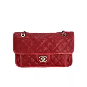 Chanel Caviar Quilted Medium French Riviera Red Flap Shoulder Bag