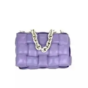 Bottega Veneta Padded Chain Cassette Purple Hand Shoulder Bag