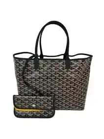 Goyard Saint Louis PM Goyardine Black Tote