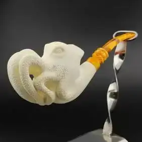 Octopus Meerschaum Pipe with Tamper