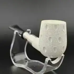 Classic Lattice Silver Spigot Meerschaum Pipe