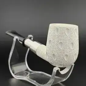 Classic Lattice Silver Spigot Meerschaum Pipe