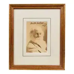 Tony Bennett | Walt Whitman Signed Napoleon Sarony Photo