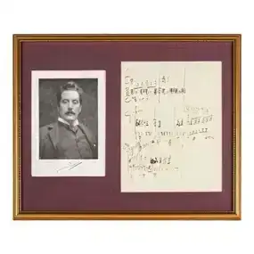 Tony Bennett | Giacomo Puccini “La Fanciulla del West” Working Manuscript in Puccini's Hand