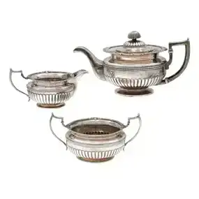 Irish Georgian Sterling<br>Tea Set