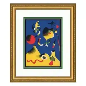 Joan Miro 1937 lithograph Air signed